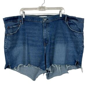 Abercrombie & Fitch 4” Mom Short Women's Size 37/24 Denim High Rise Shorts Plus